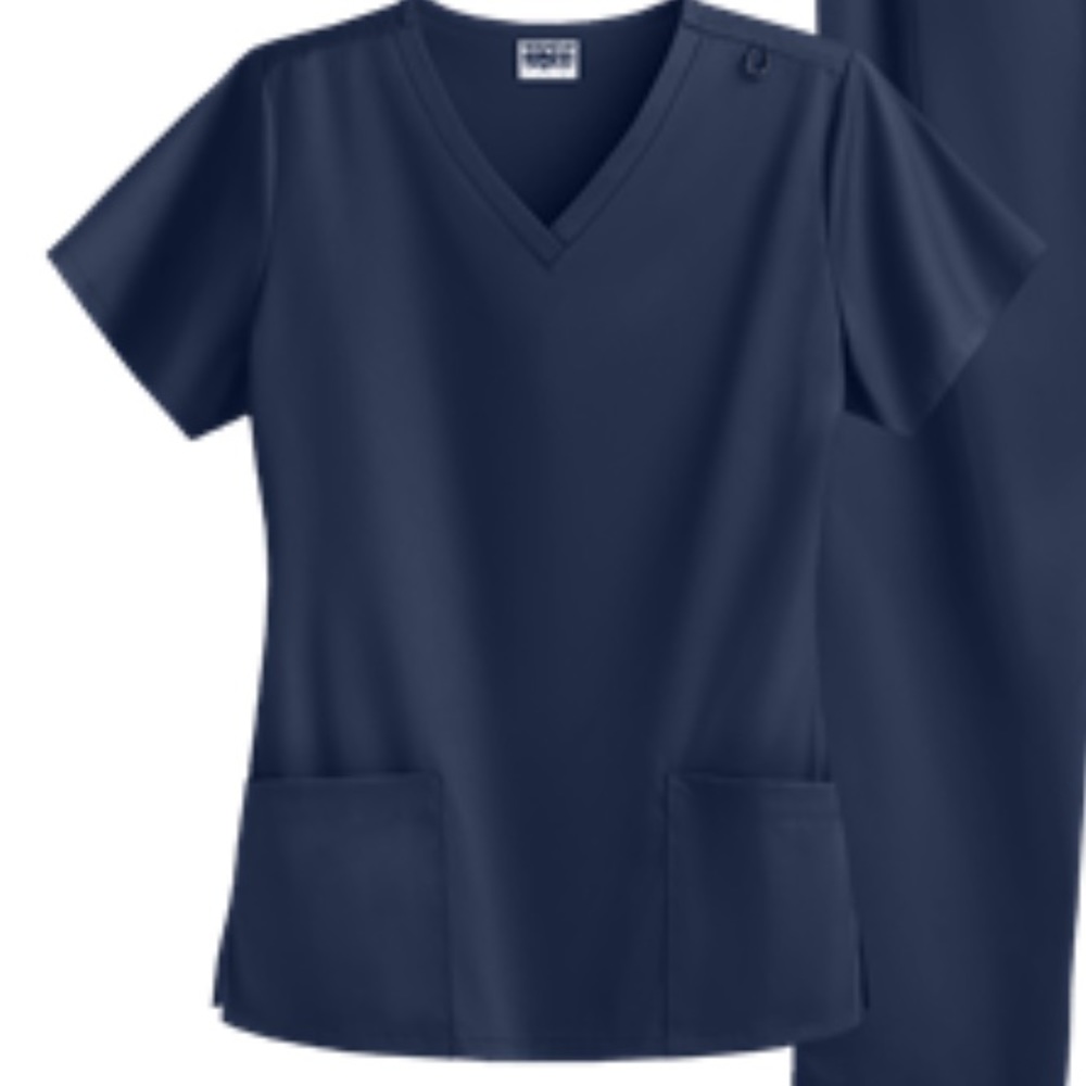 Super soft, stretchy Dickies scrub top in Navy. New/never worn.